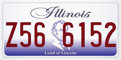IL license plate Z566152