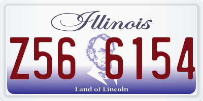 IL license plate Z566154