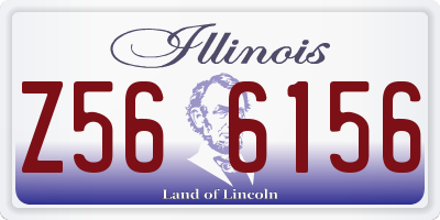 IL license plate Z566156