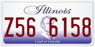 IL license plate Z566158