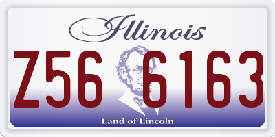 IL license plate Z566163