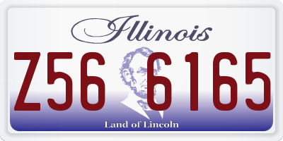 IL license plate Z566165