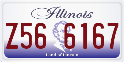 IL license plate Z566167