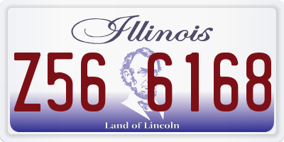 IL license plate Z566168