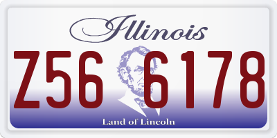 IL license plate Z566178