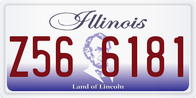 IL license plate Z566181