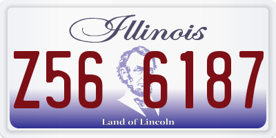 IL license plate Z566187