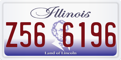 IL license plate Z566196