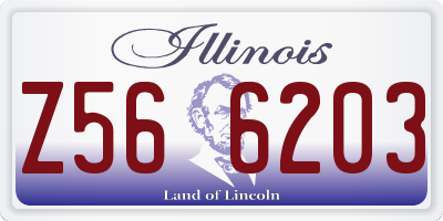 IL license plate Z566203