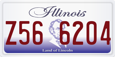 IL license plate Z566204