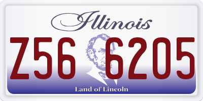 IL license plate Z566205