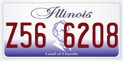 IL license plate Z566208