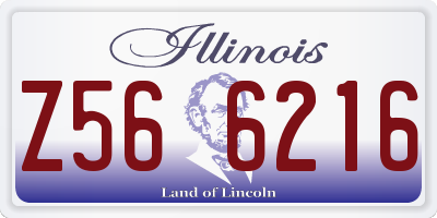 IL license plate Z566216