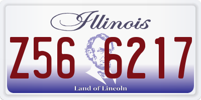 IL license plate Z566217