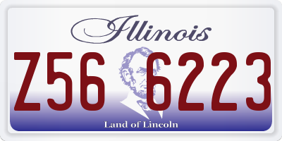 IL license plate Z566223
