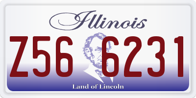 IL license plate Z566231