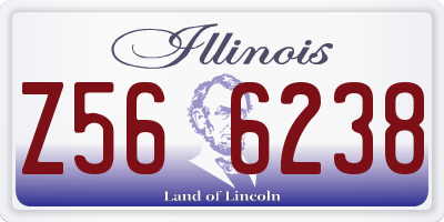 IL license plate Z566238