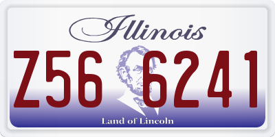 IL license plate Z566241