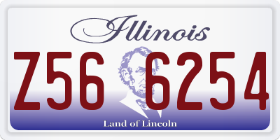 IL license plate Z566254
