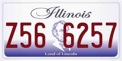 IL license plate Z566257