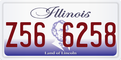 IL license plate Z566258
