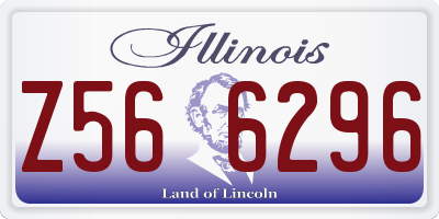 IL license plate Z566296