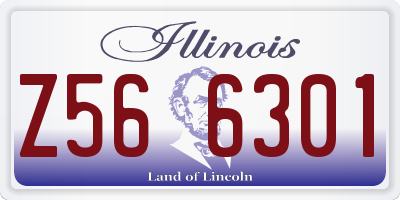 IL license plate Z566301