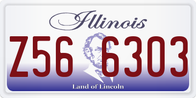 IL license plate Z566303