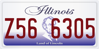 IL license plate Z566305