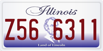 IL license plate Z566311