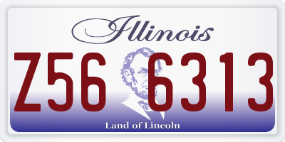 IL license plate Z566313