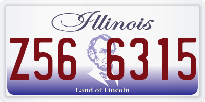 IL license plate Z566315