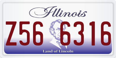 IL license plate Z566316