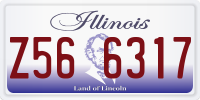 IL license plate Z566317