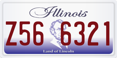 IL license plate Z566321