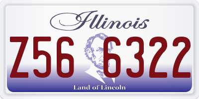 IL license plate Z566322