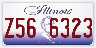 IL license plate Z566323