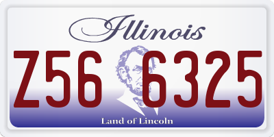 IL license plate Z566325
