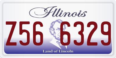 IL license plate Z566329