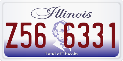 IL license plate Z566331