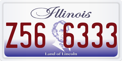 IL license plate Z566333