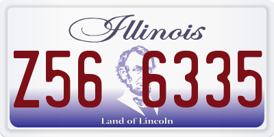 IL license plate Z566335