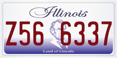 IL license plate Z566337