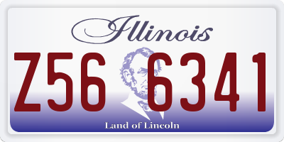 IL license plate Z566341