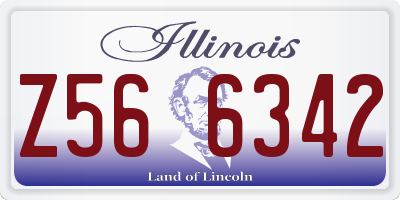 IL license plate Z566342