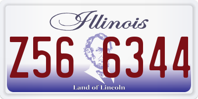 IL license plate Z566344