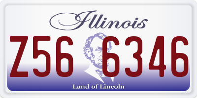 IL license plate Z566346