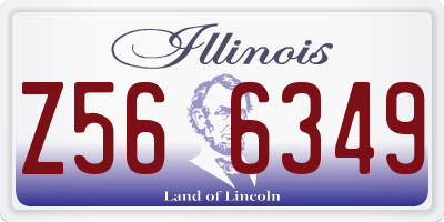IL license plate Z566349