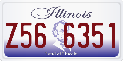IL license plate Z566351