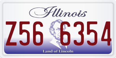 IL license plate Z566354